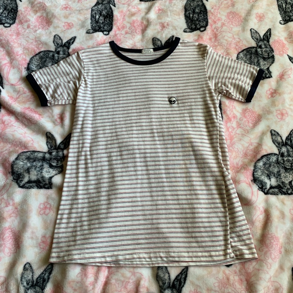 Brandy Melville striped alien top